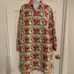 Mandi Paris Designs Georgia Game Day Shirt Dress